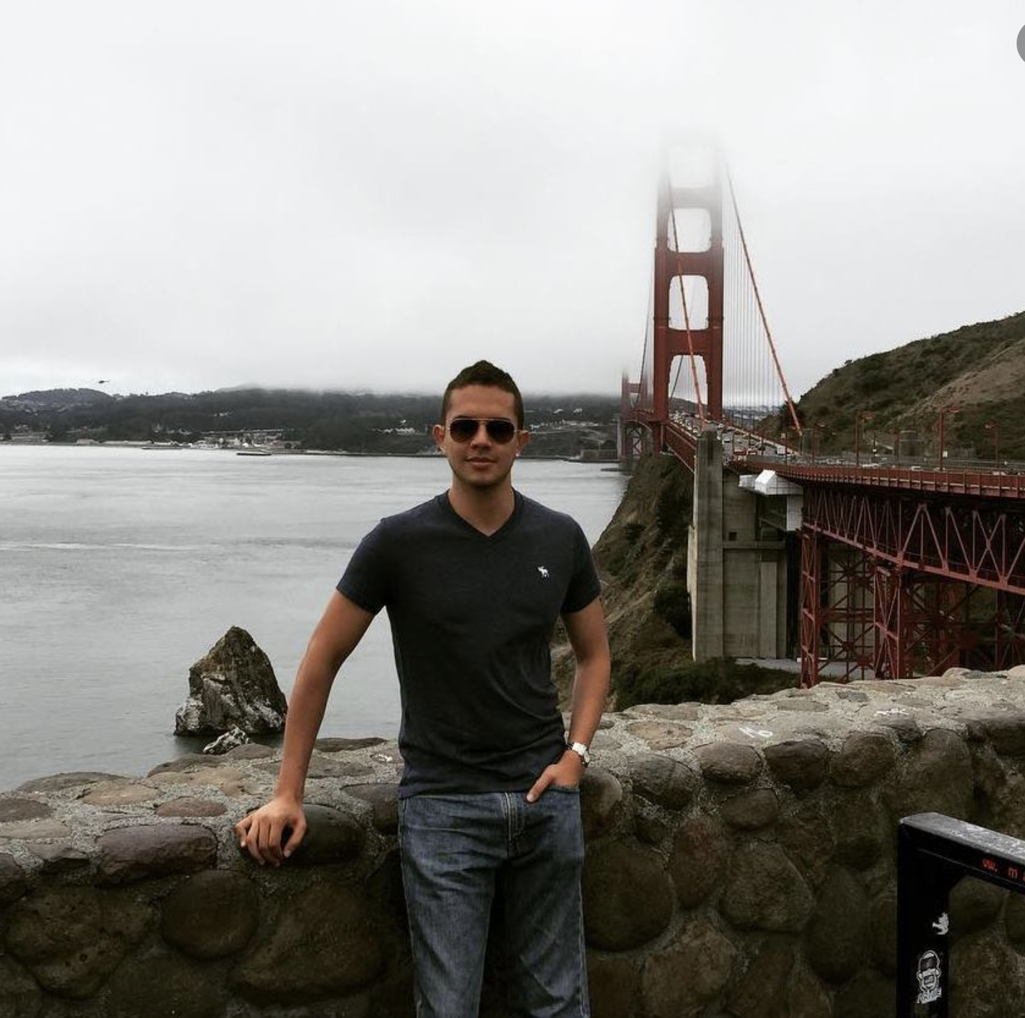 J.ℵ. Bettencourt at Golden Gate Bridge